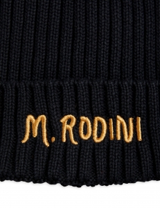 Preview: MINI RODINI Mütze Rib - black